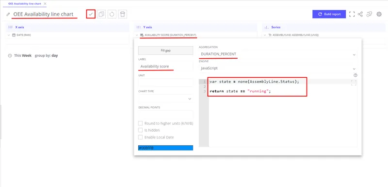 Use States to track operational time for each assembly line