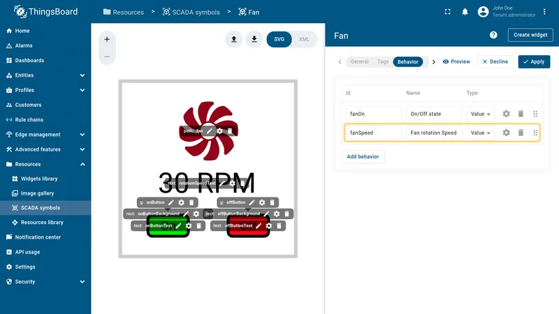 Add fanSpeed behavior step 2