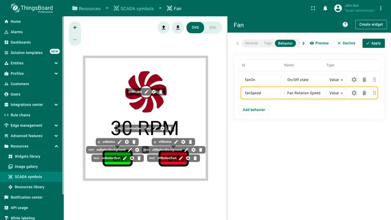 Add fanSpeed behavior step 2
