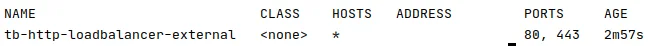 HTTP load balancer status