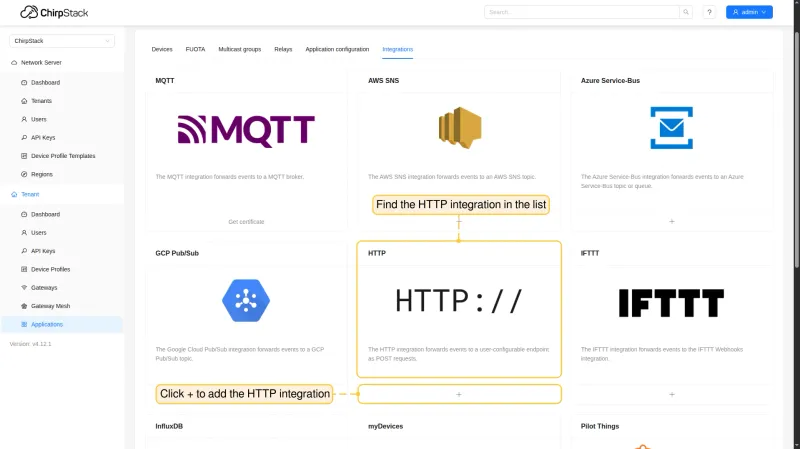 Paste HTTP endpoint URL