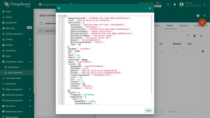 Converter event — In