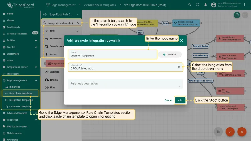 Add originator fields node — adds device name and type to metadata