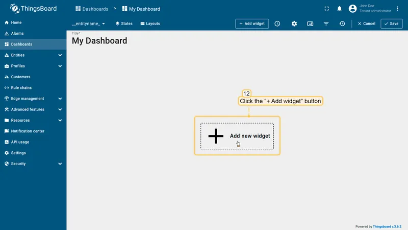Add widget in detail state