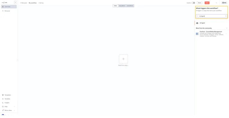 AI Agent workflow