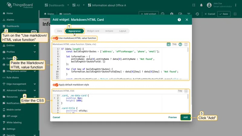 Value function