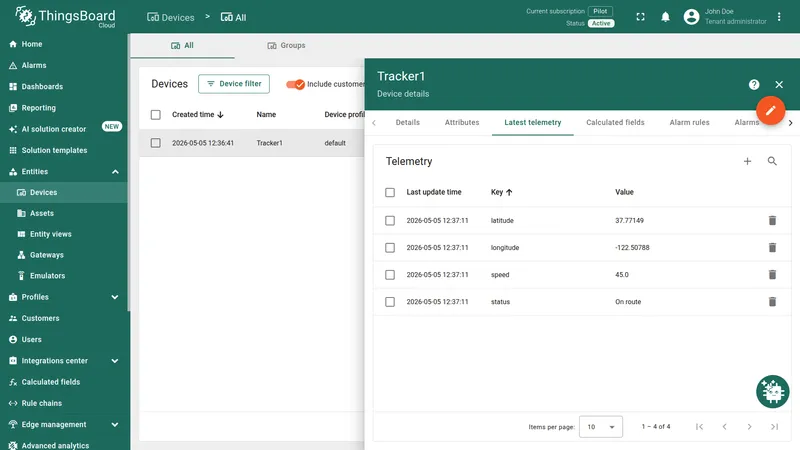 Tracker1 device telemetry