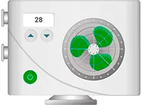 Heat pump traditional view