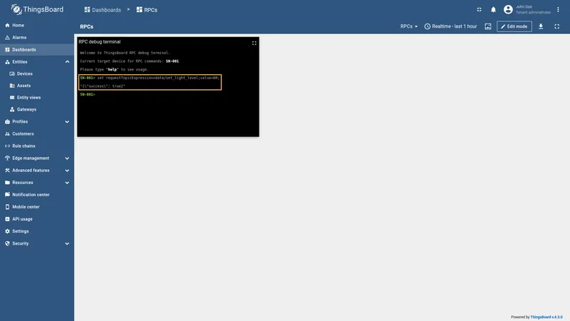 MQTT SET RPC publishing the new value to the topic