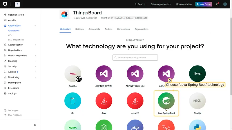 Auth0 technology selection