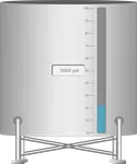 Large stand cylindrical tank SCADA symbol