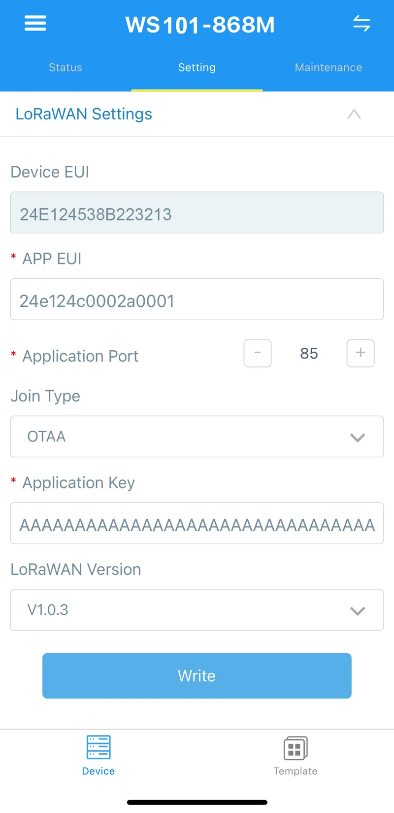 Go to tab **Setting**, set and save required fields and any other configuration that you need.