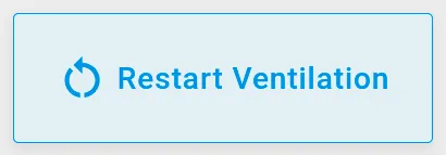 Ventilation restart Command button widget on dashboard