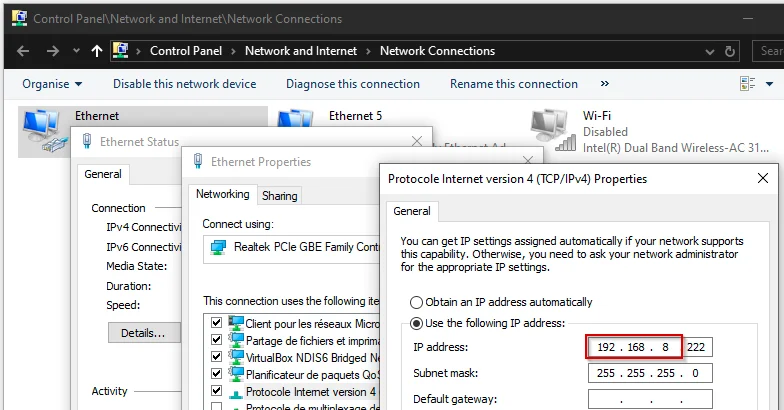 Wired connection setup between ACE Gateway and Siemens LOGO!