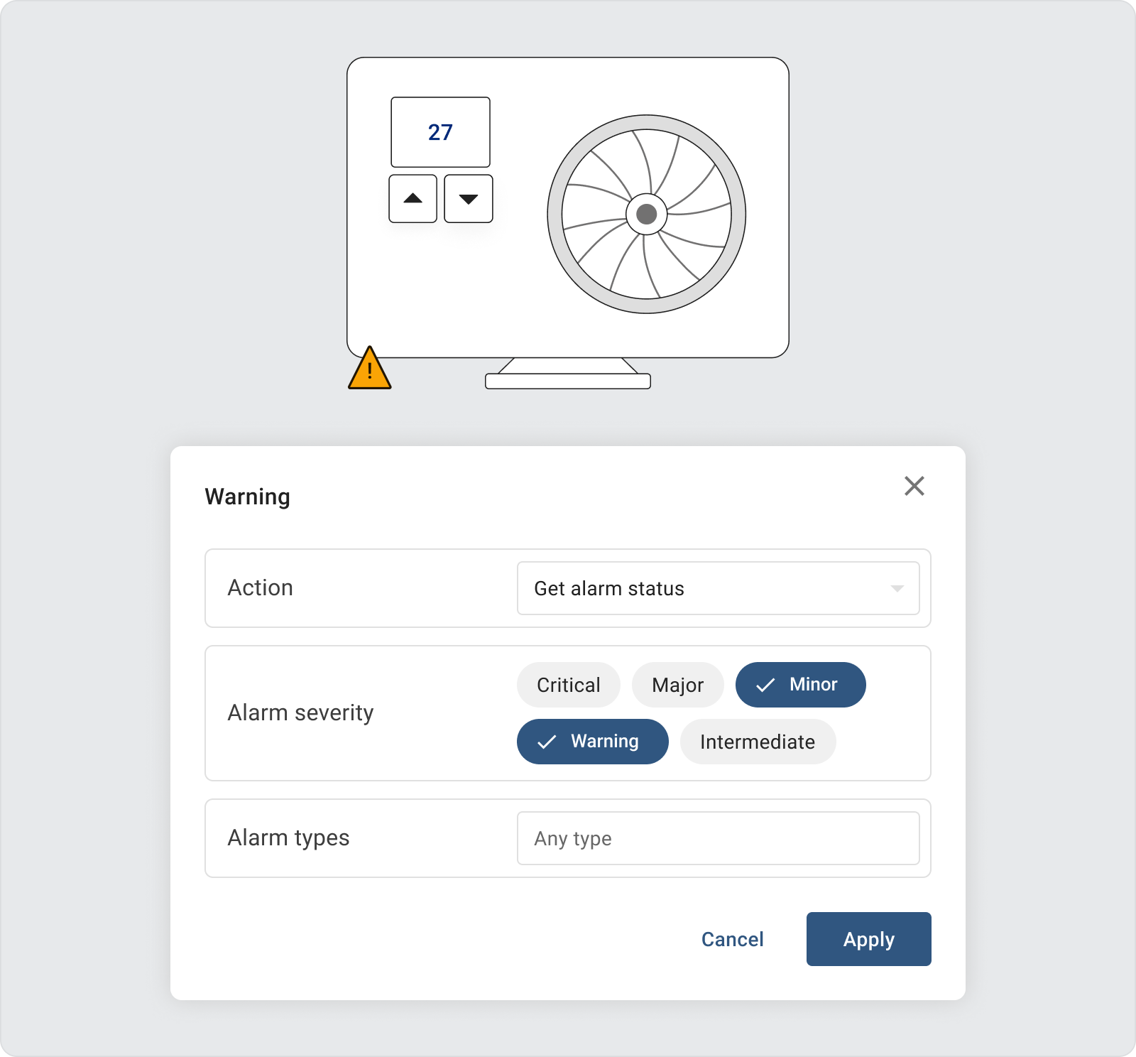 Alarm status retrieval feature in ThingsBoard 3.9
