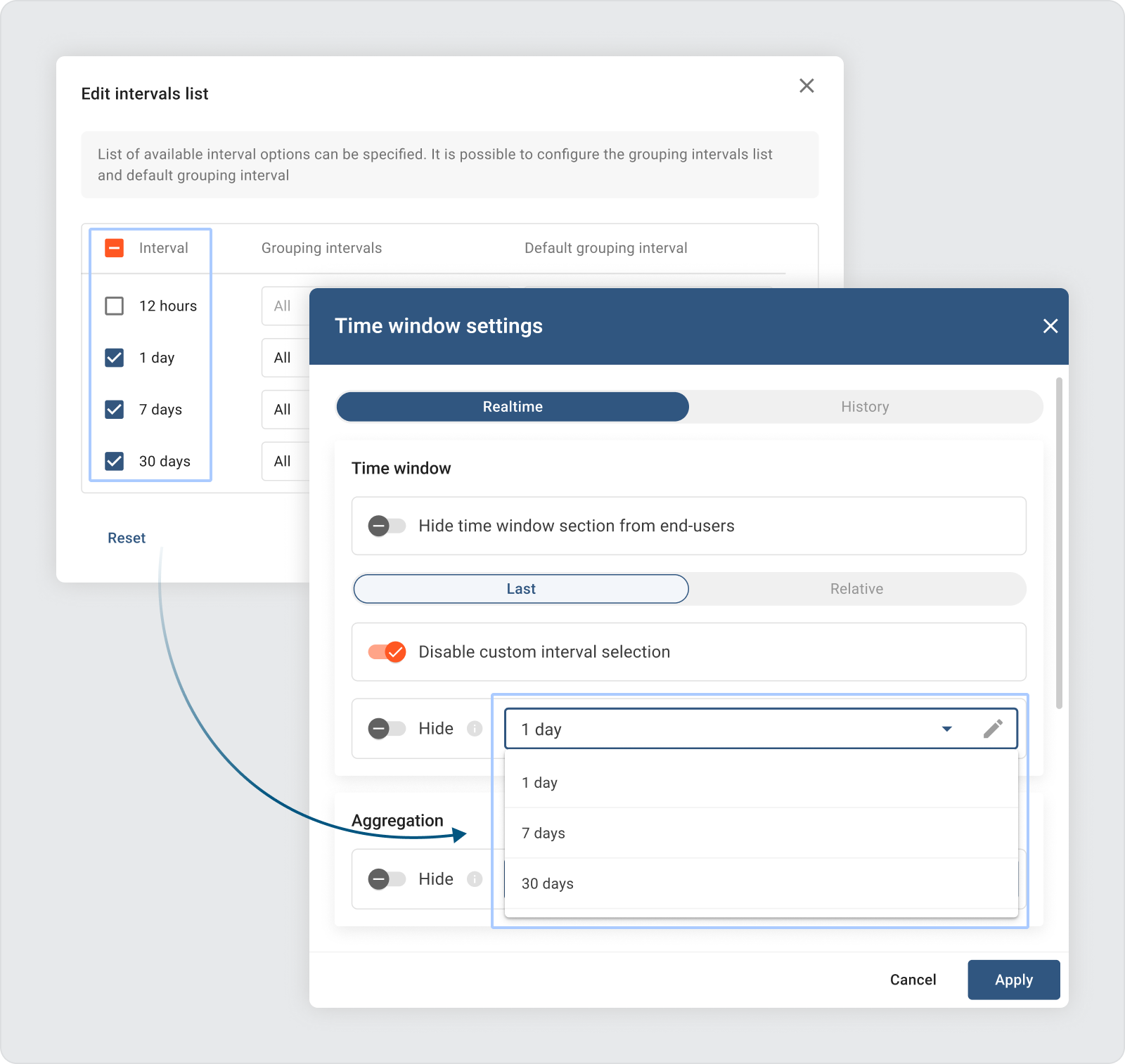 Time window enhancements in ThingsBoard 3.9