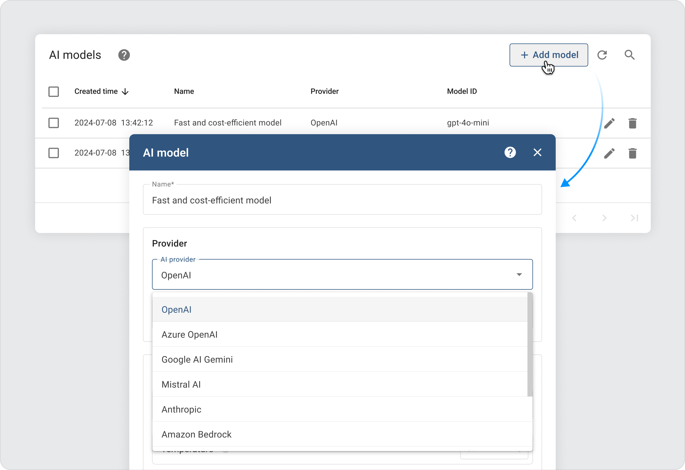 AI models configuration in ThingsBoard 4.2